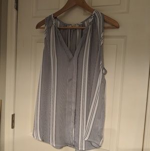 Cute sleeveless striped top - worn once